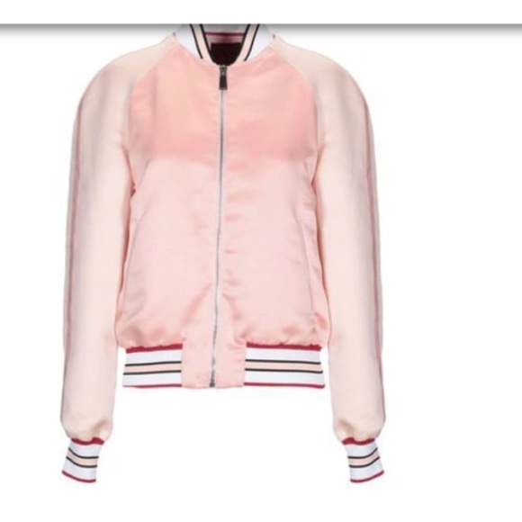 Pinko Bomber Pink Size 4  70's Inspire, Farrah Fawcett  Chic. - Picture 1 of 14